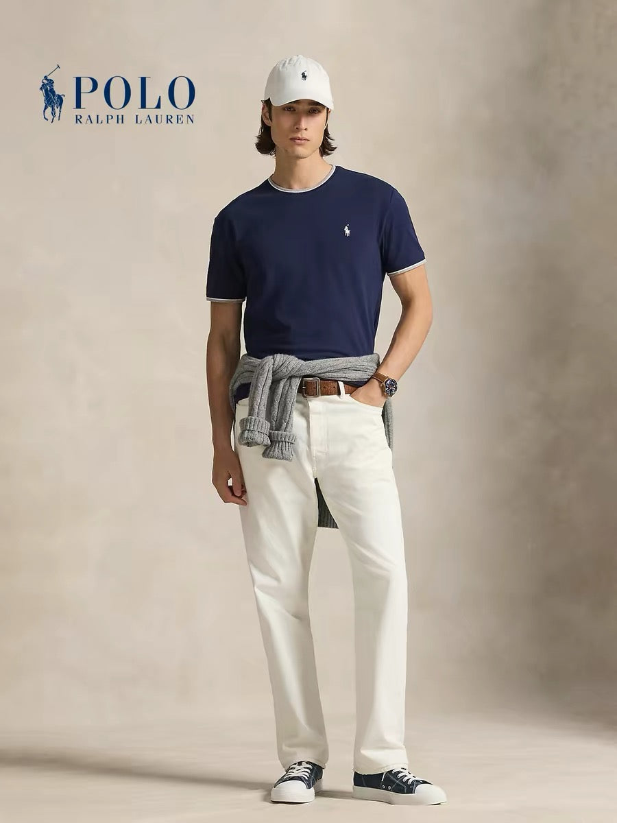 Men’s Classic Ringer Crew Neck T-Shirt | Premium Everyday Essential