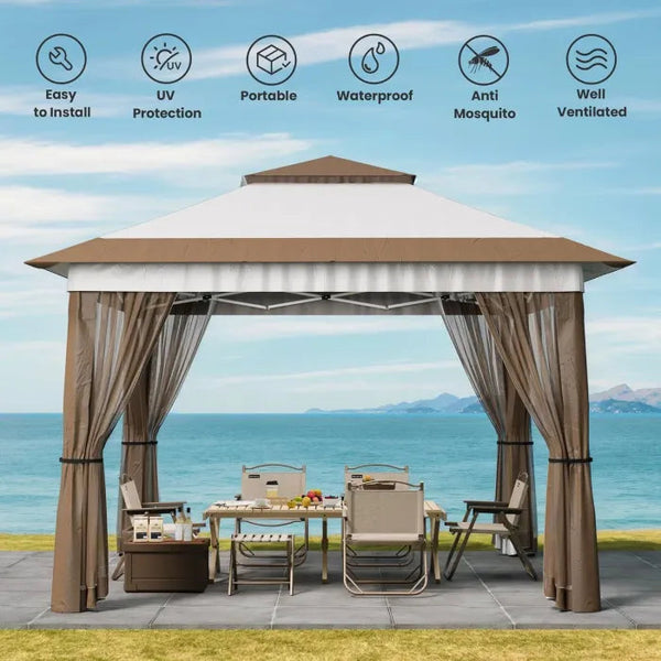 EasyPop Mosquito-Free Backyard Gazebo Tent