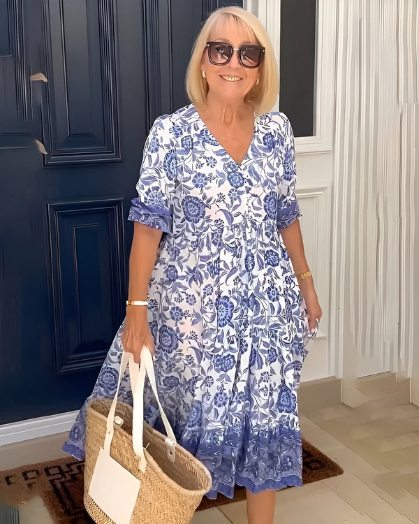 Elena Floral Summer Midi