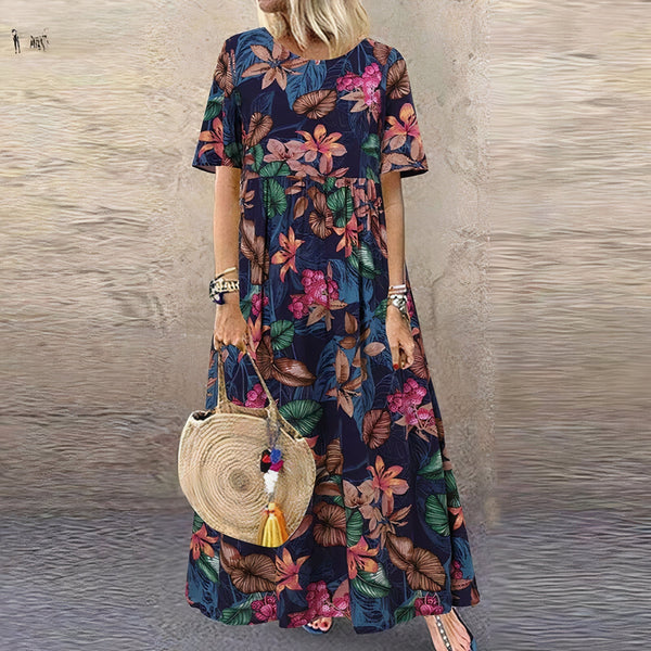 Ella Vibrant Floral Maxi Dress