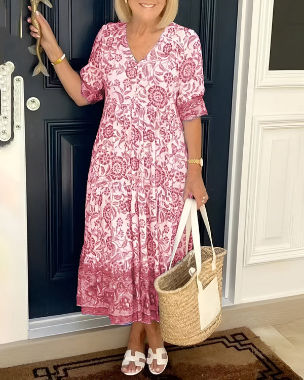 Elena Floral Summer Midi