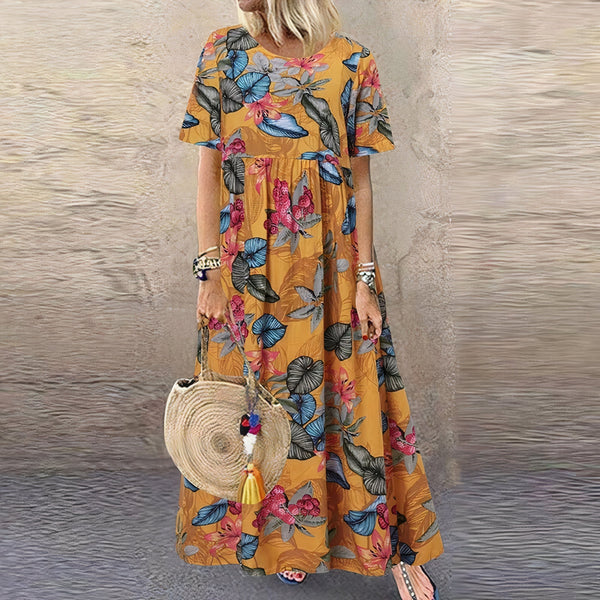Ella Vibrant Floral Maxi Dress